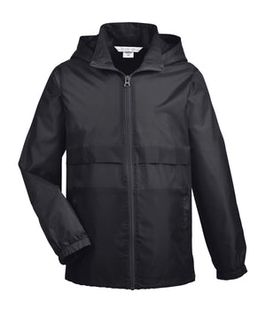 Team 365 Youth Zone Protect Lightweight Jacket - Black
