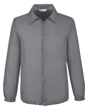 Team 365 Adult Zone Protect Coaches Jacket - Sport Graphite