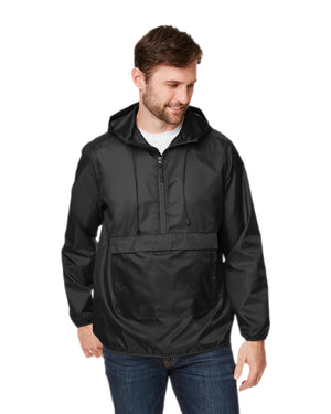 Team 365 Adult Zone Protect Packable Anorak Jacket - Front
