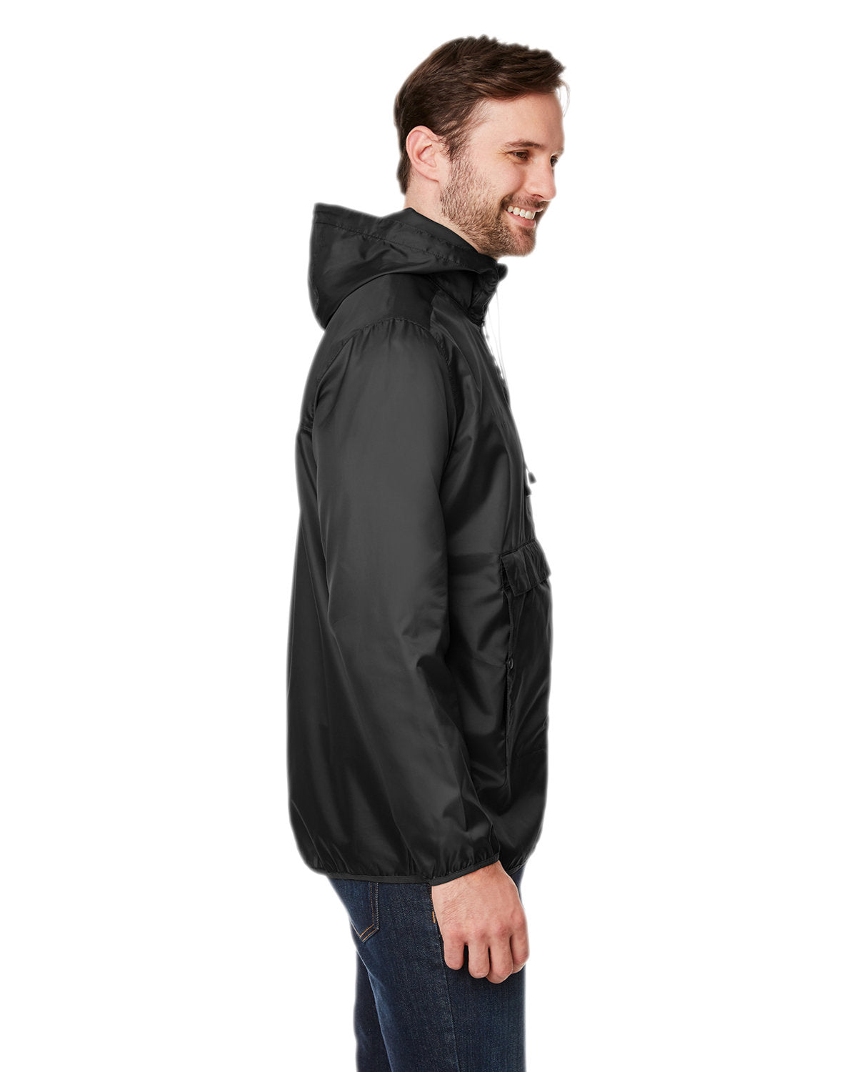 Team 365 Adult Zone Protect Packable Anorak Jacket - Side