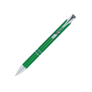 Vibe Plastic Click-Action Promotional Pen - Green