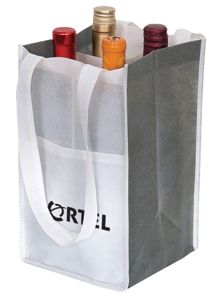 4 Bottle Non-Woven Wine Tote Bag