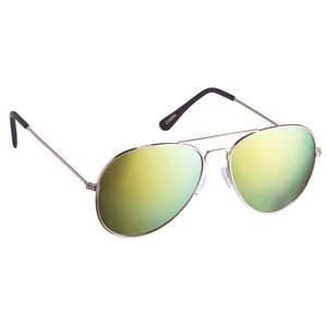Colour Mirrored Aviator Sunglasses