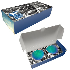 Colour Mirrored Aviator Sunglasses