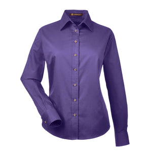 Ladies' Easy Blend™ Long-Sleeve Twill Shirt with Stain-Release