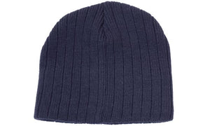 Acrylic Cable Knit Beanie - Custom Embroidered