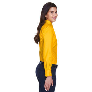 Ladies' Easy Blend™ Long-Sleeve Twill Shirt with Stain-Release