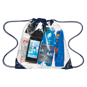 Touchdown Clear Drawstring Backpack