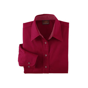 Ladies' Easy Blend™ Long-Sleeve Twill Shirt with Stain-Release