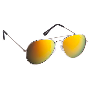Colour Mirrored Aviator Sunglasses
