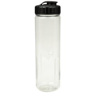 24 oz Prestige Bottle with Flip Top Lid - Clear With Black Lid