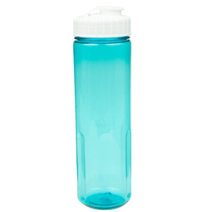 24 oz Prestige Bottle with Flip Top Lid - Translucent Aqua With White Lid