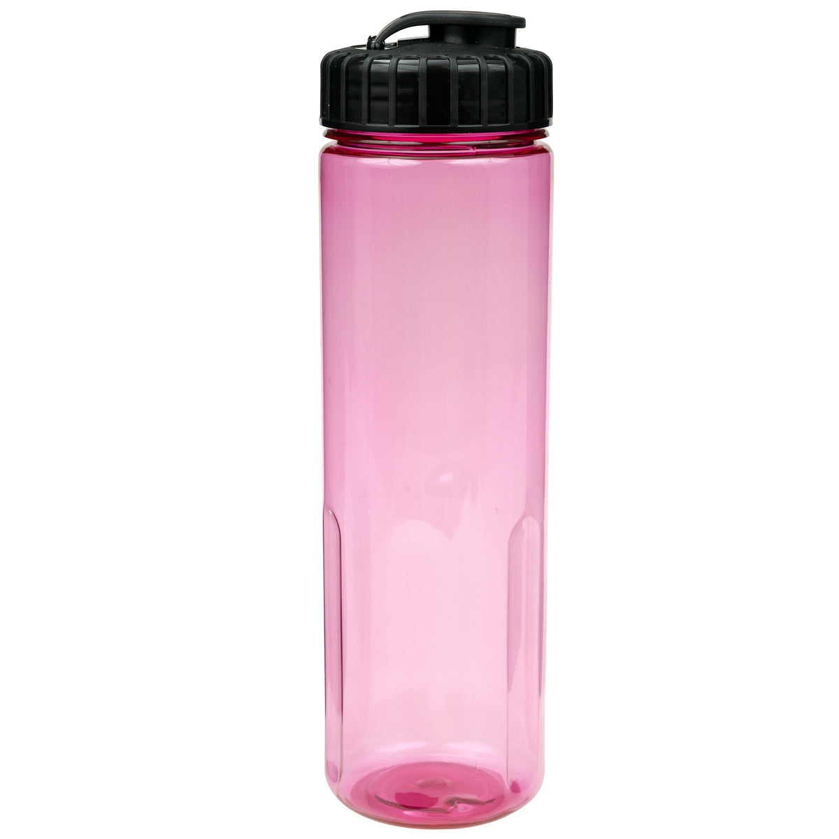24 oz Prestige Bottle with Flip Top Lid - Translucent Pink With Black Lid