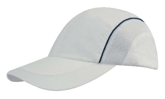 4 Panel Sports Cap with Mesh Inserts - Custom Embroidered -