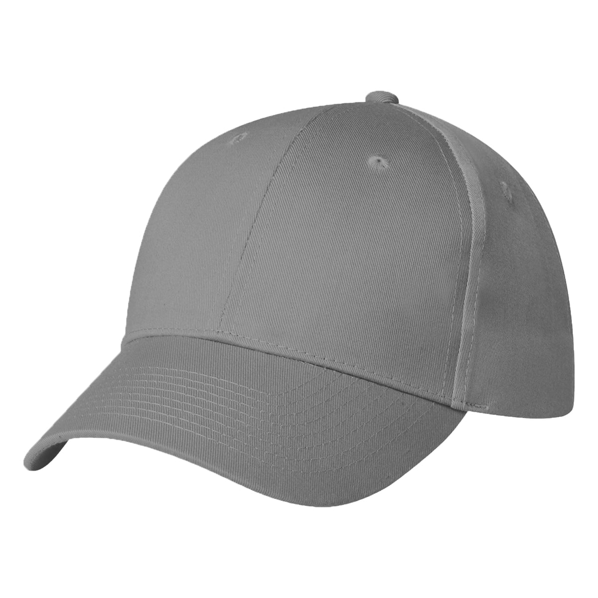 6 Panel Polyester Cap - Gray