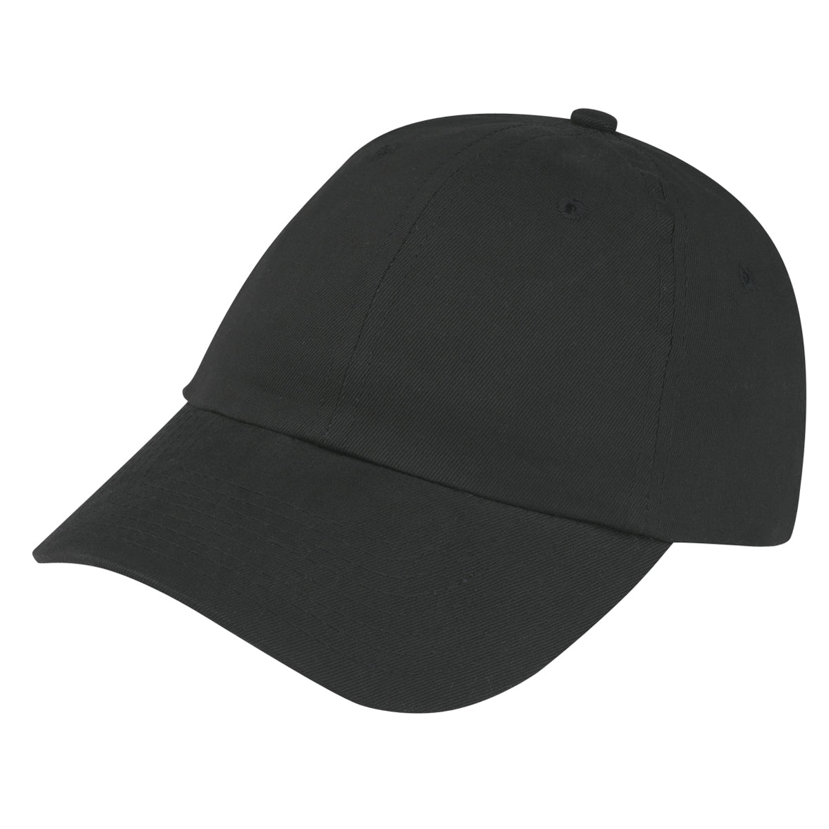 Brushed Cotton Twill Cap - Black
