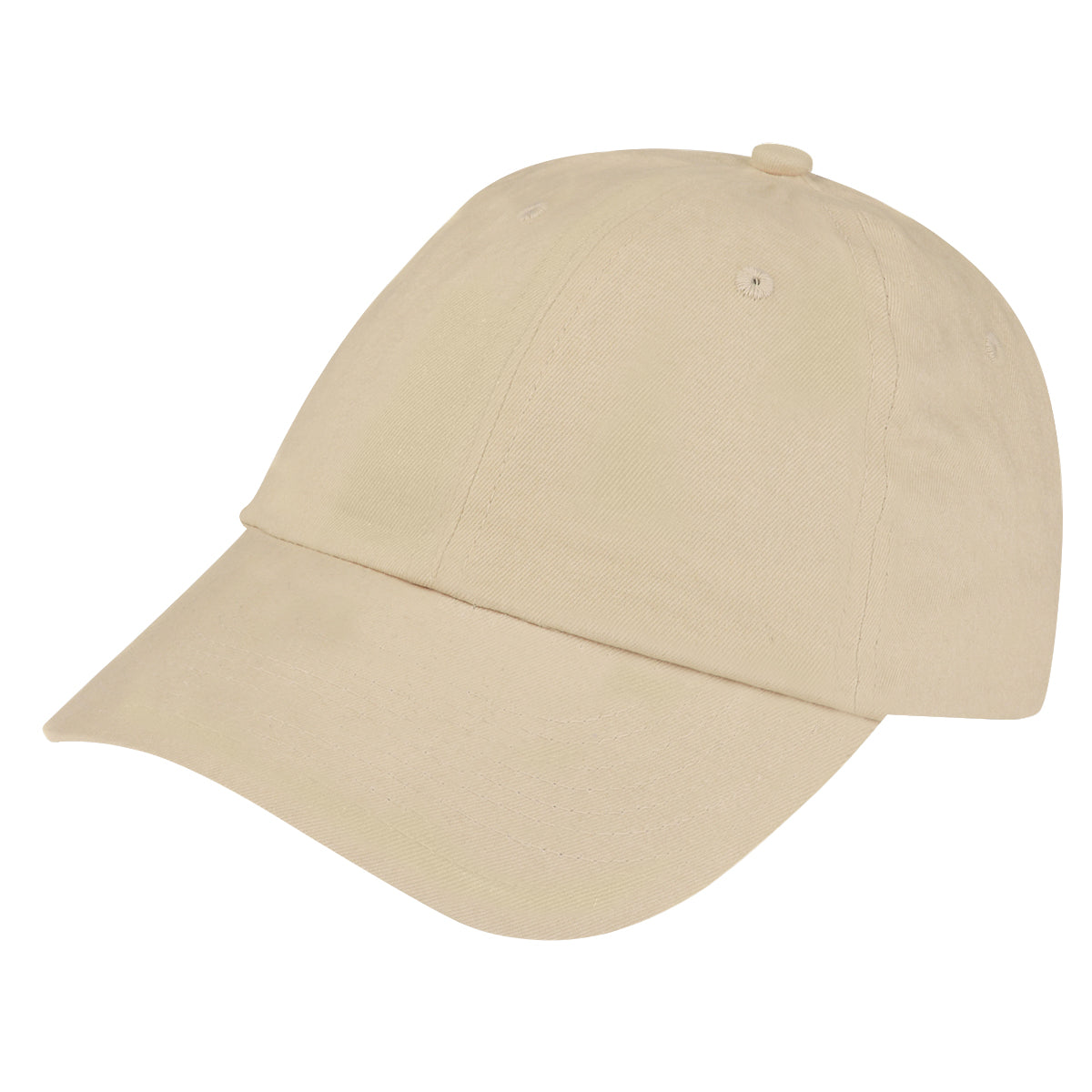 Brushed Cotton Twill Cap - Khaki