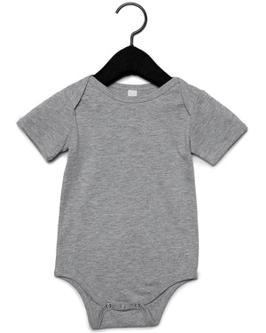 BELLA + CANVAS Infant Jersey Short-Sleeve One-Piece - Athletic Heather
