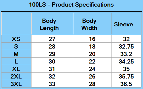 Threadfast Unisex Ultimate CVC Long-Sleeve T-Shirt - Specs