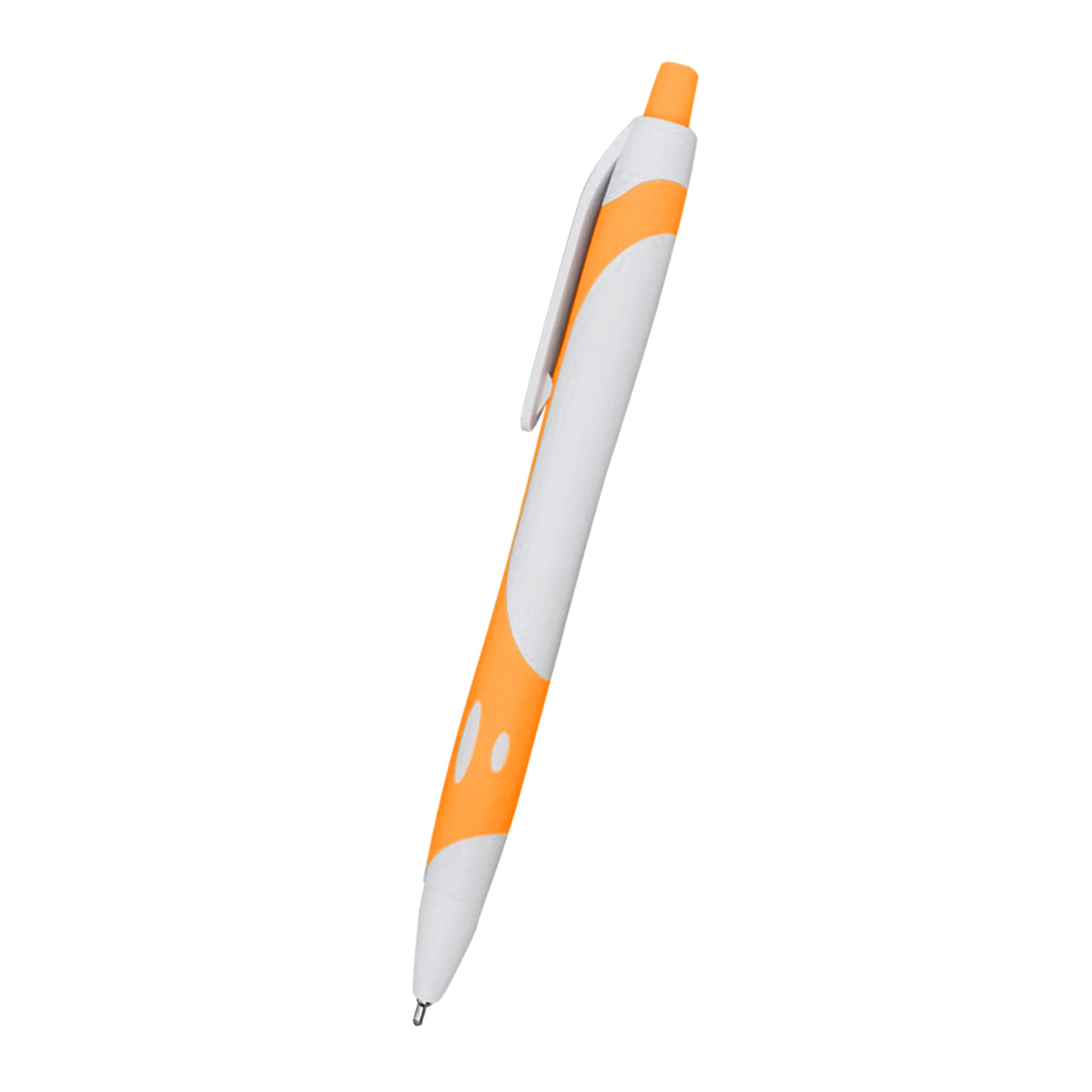 Maverick Sleek Write Pen - White With Orange