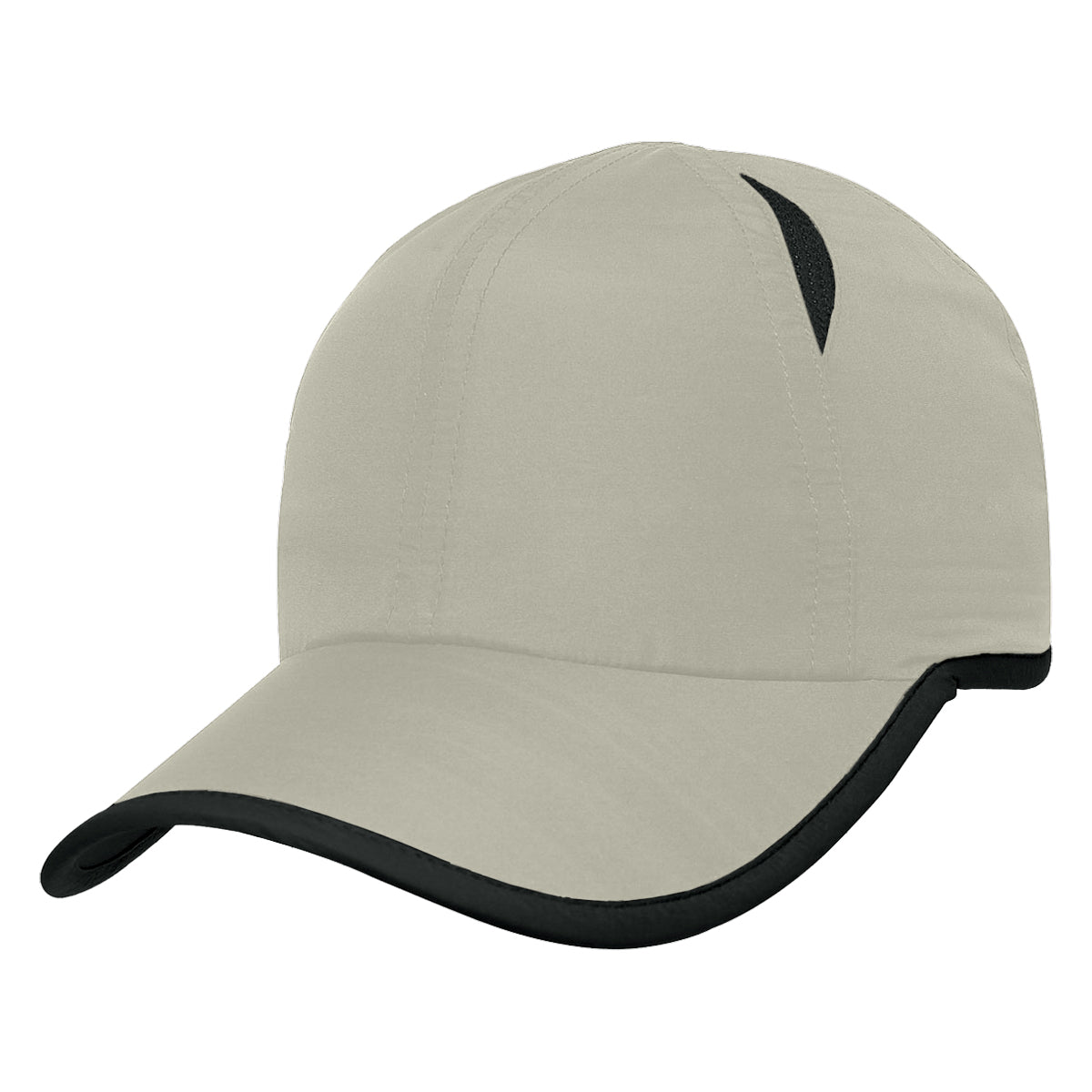 Hit-Dry Contrasting Cap - Gray With Black