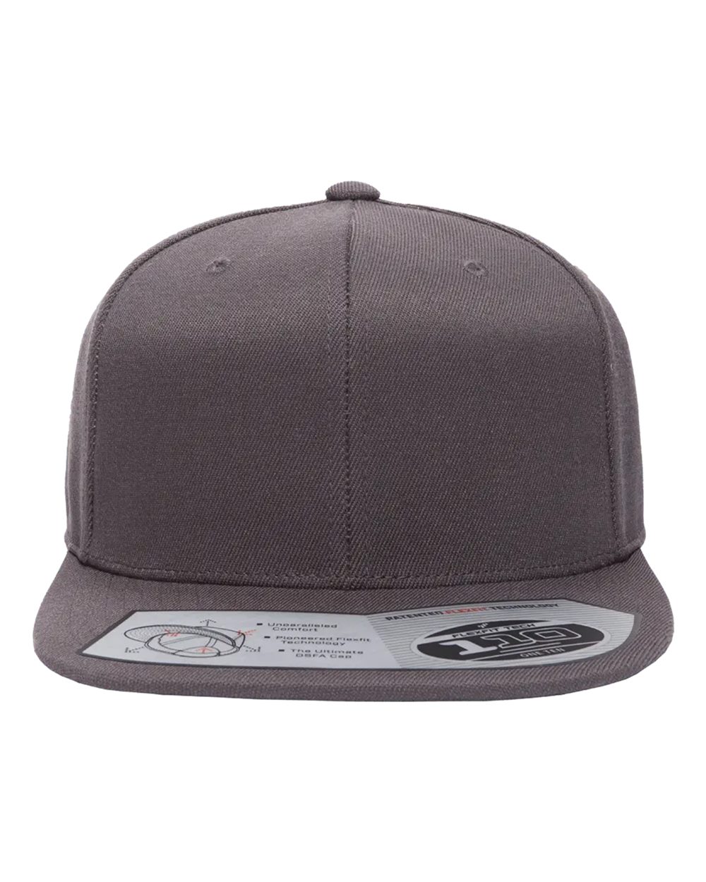 Flexfit Adult Wool Blend Snapback Cap - Dark Grey