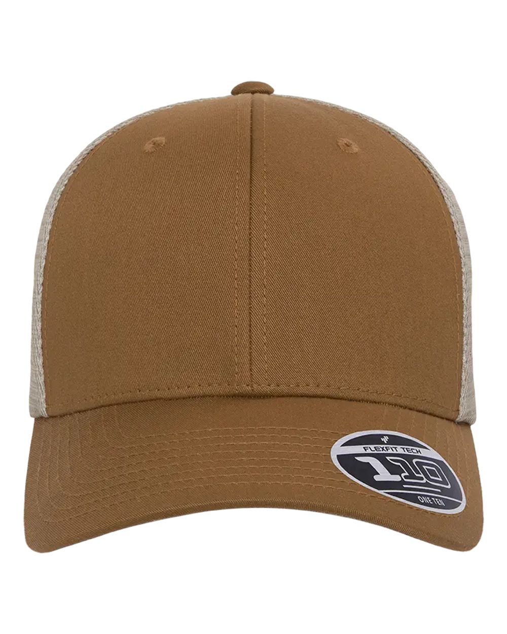 Flexfit Adult 110® Mesh Cap - Caramel/ Khaki