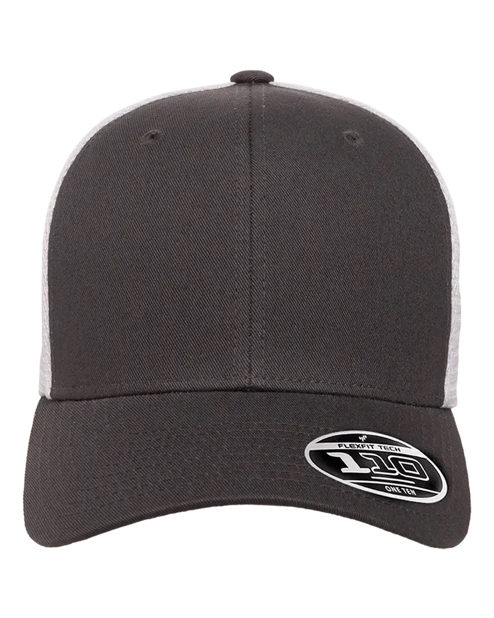 Flexfit Adult 110® Mesh Cap - Charcoal/ White