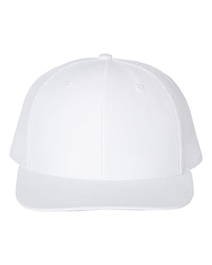 Richardson 112 Adjustable Snapback Trucker Cap - White