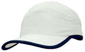 6 Panel Microfiber Sports Cap - Custom Embroidered -