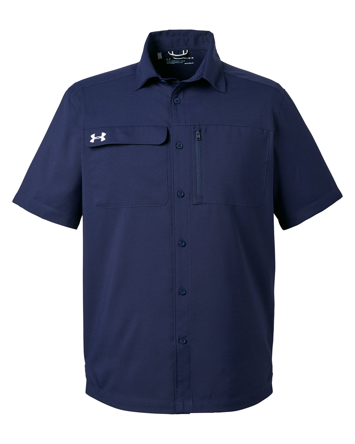 Under Armour Men's Motivate Coach Woven Shirt - Midnight Navy/ White