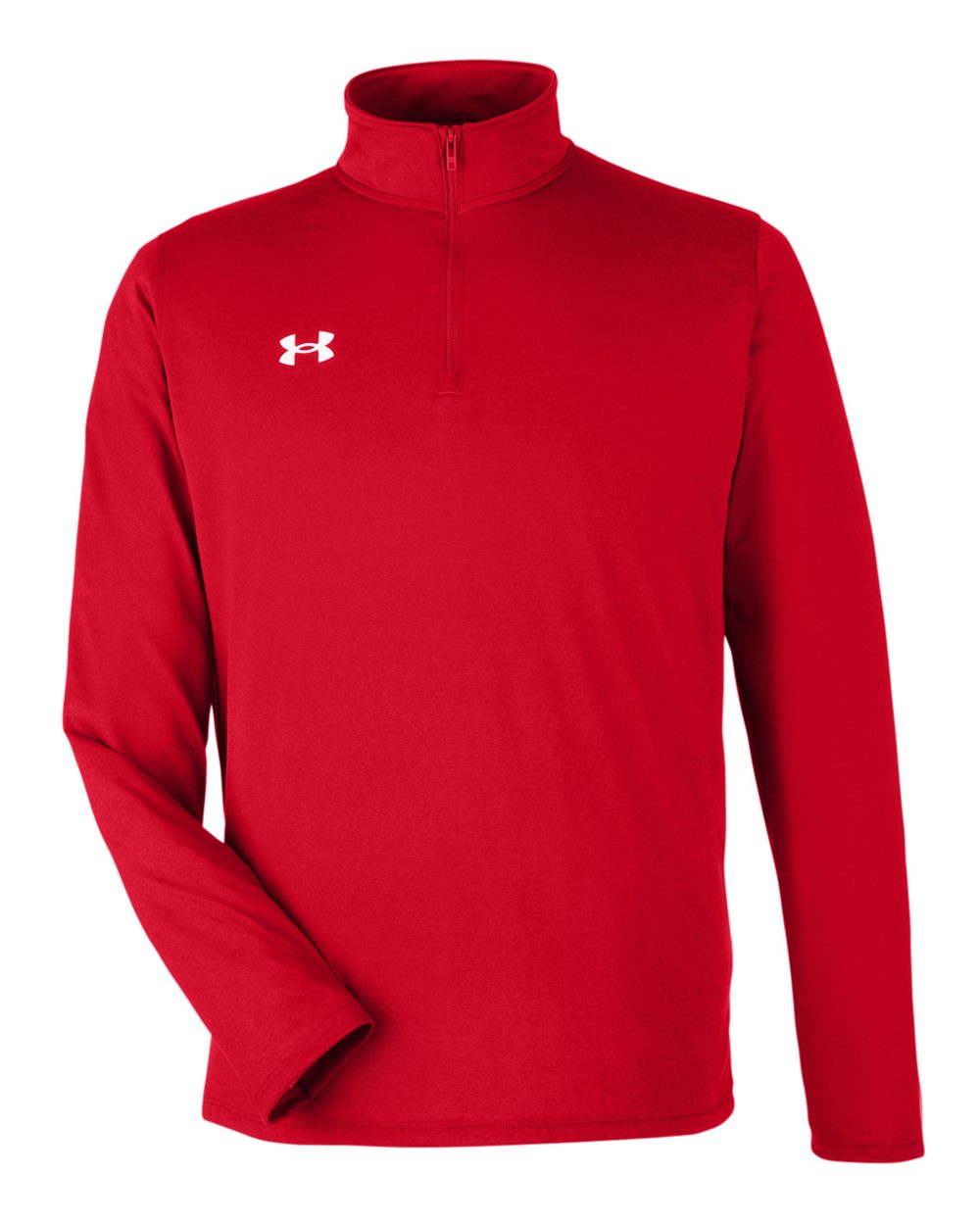Under Armour Men's Team Tech Quarter-Zip - Red/ White