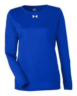 Under Armour Ladies' Team Tech Long-Sleeve T-Shirt - Royal/ White