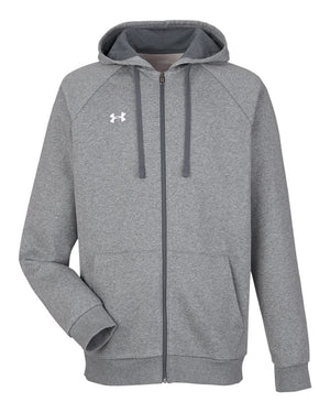 Under Armour Men's Rival Fleece Full-Zip - Cs Grey Light Heather/ White