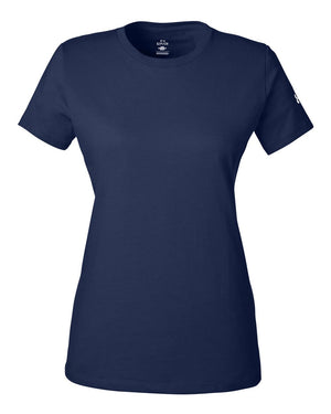 Under Armour Ladies' Athletic 2.0 T-Shirt - Midnight Navy/ White
