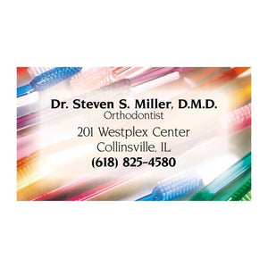 Business Card Magnet - Toothbrushes