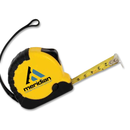 16' Retracting Metal Tape Measure - Yellow