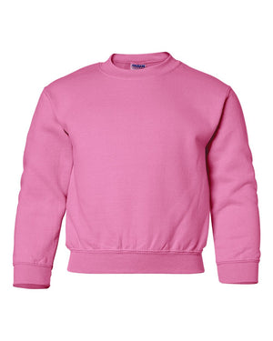 Gildan Youth Heavy Blend™ Fleece Crew - Safety Pink