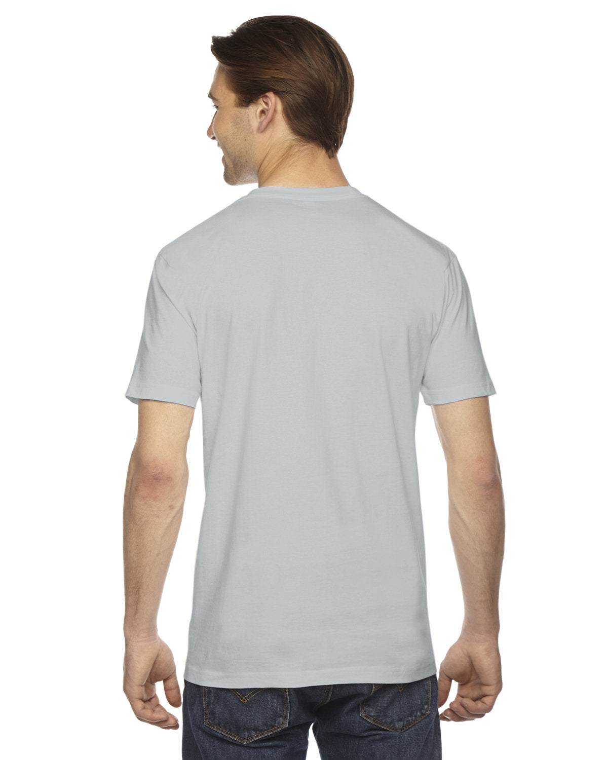 American Apparel Unisex Fine Jersey Short-Sleeve T-Shirt - Back