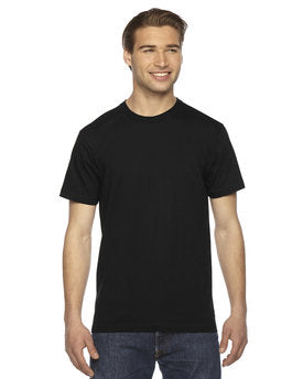 American Apparel Unisex Fine Jersey Short-Sleeve T-Shirt - Black