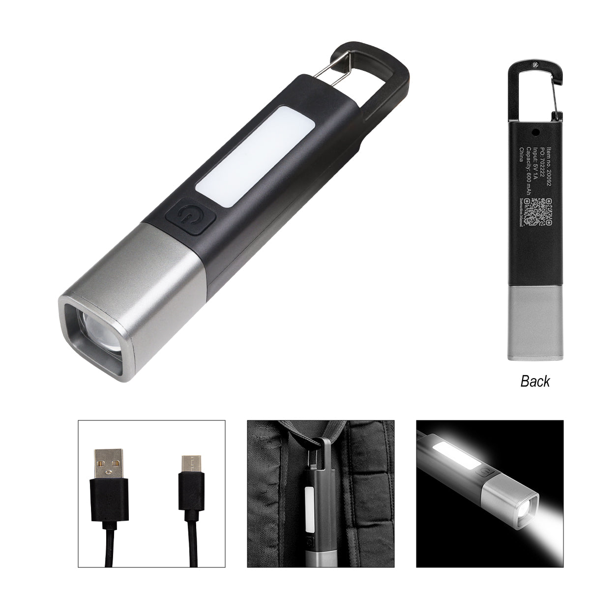 Trailblazer Rechargeable COB Flashlight