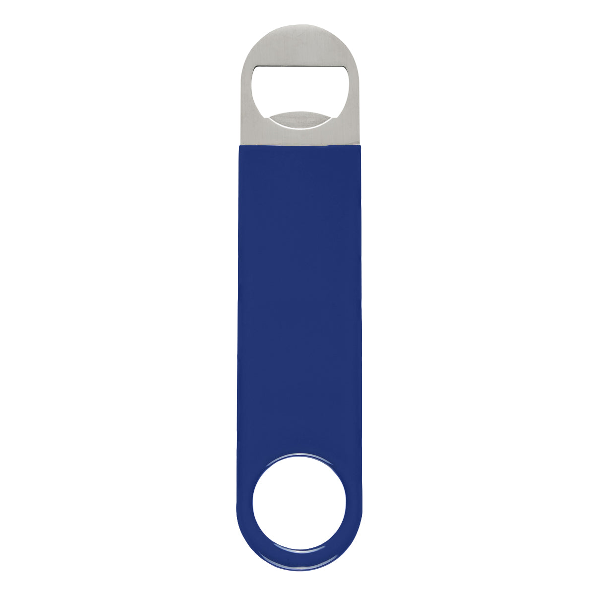 Large Vinyl Coated Stainless Steel Bottle Opener - Blue