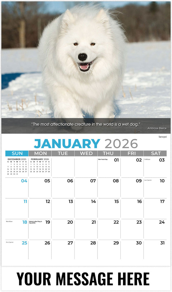 Galleria Dogs 2026 Promotional Calendar
