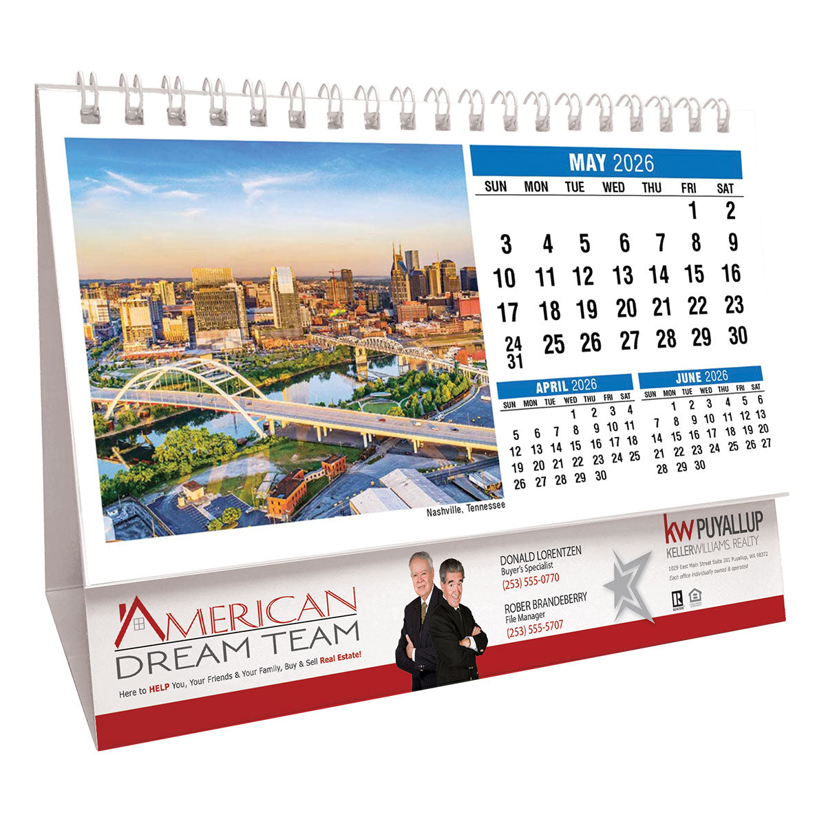 Scenes of America 2026 Promotional Desk Calendar