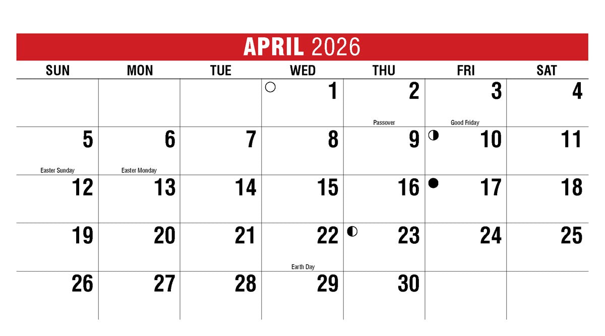 Scenes of Canada 2026 Promotional Desk Calendar