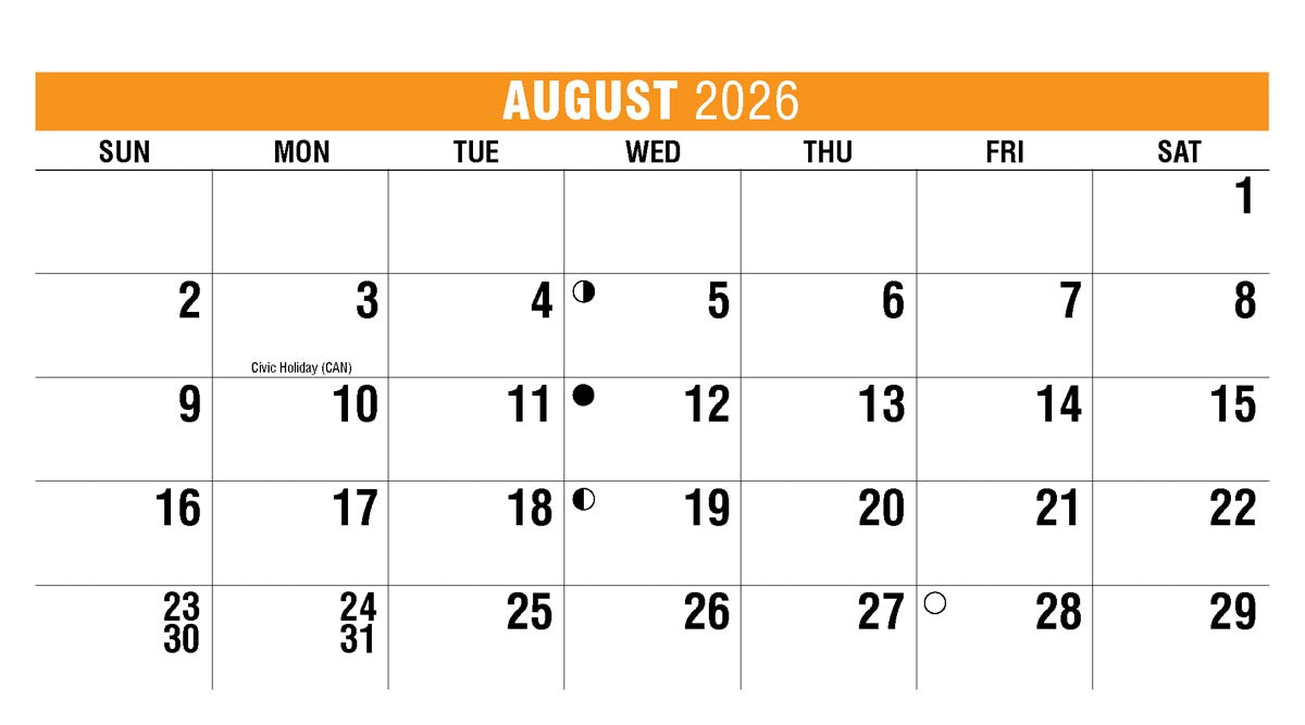 Sun, Sand & Surf 2026 Promotional Desk Calendar