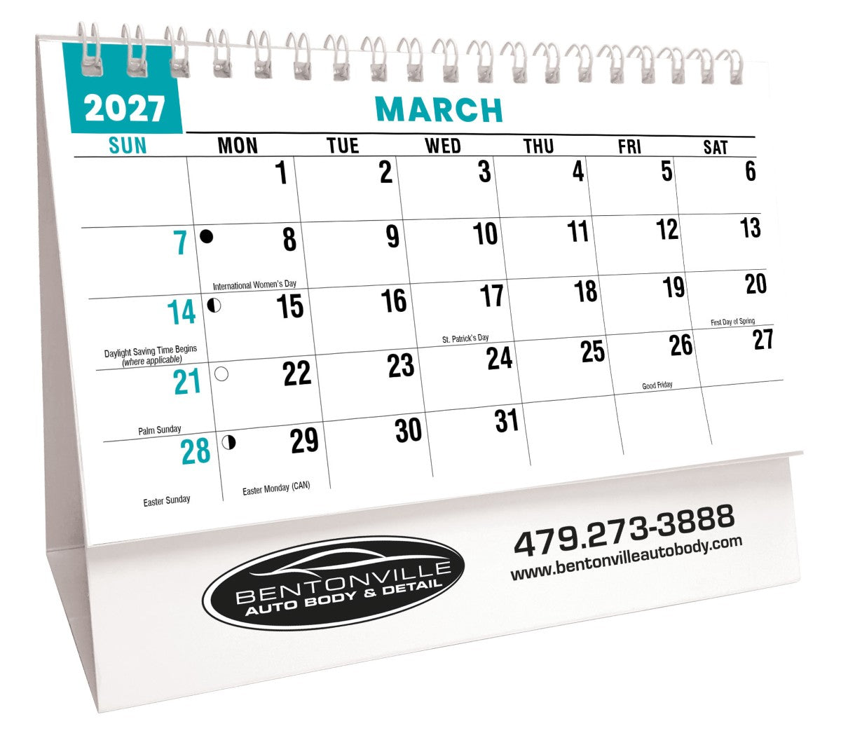 Classic Cars 2027 Promotional Desk Calendar