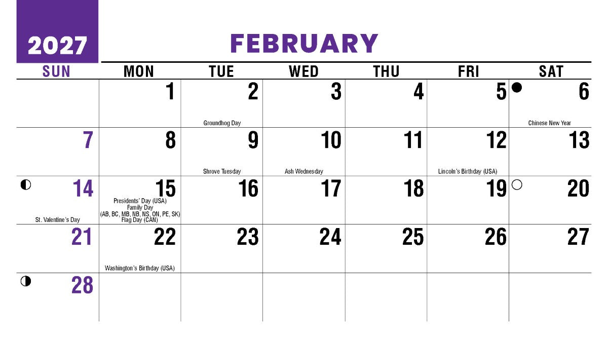 Homes 2027 Promotional Desk Calendar