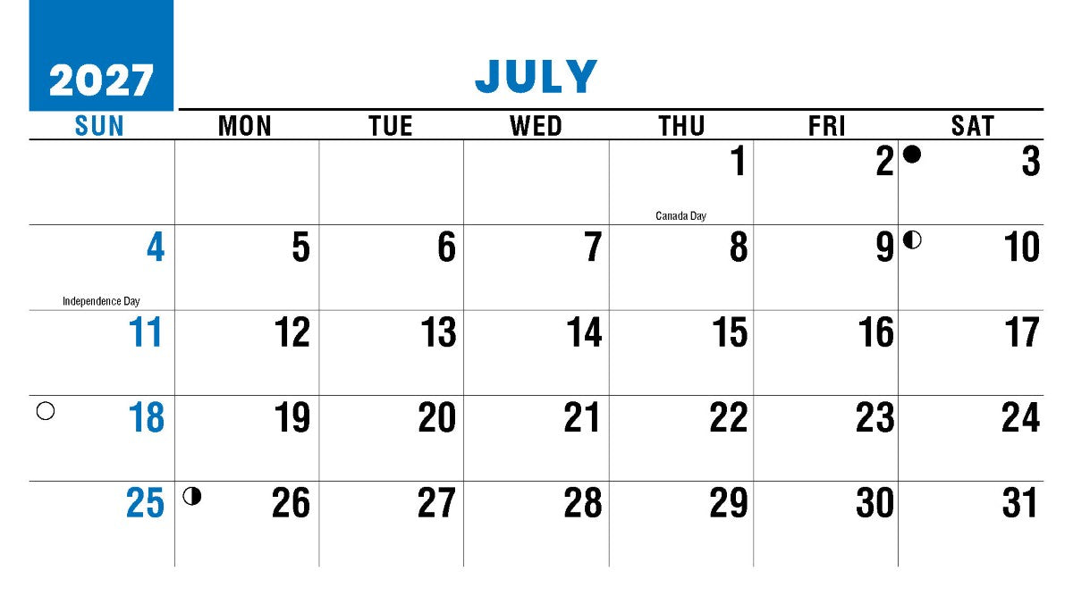 Scenes of America 2027 Promotional Desk Calendar