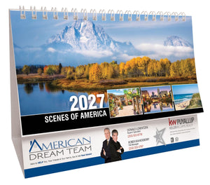 Scenes of America 2027 Promotional Desk Calendar - 2027-DSK0010 - WHITE